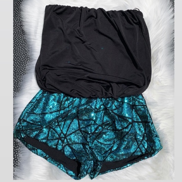 Symphony Pants - Sequins TubeTop Romper